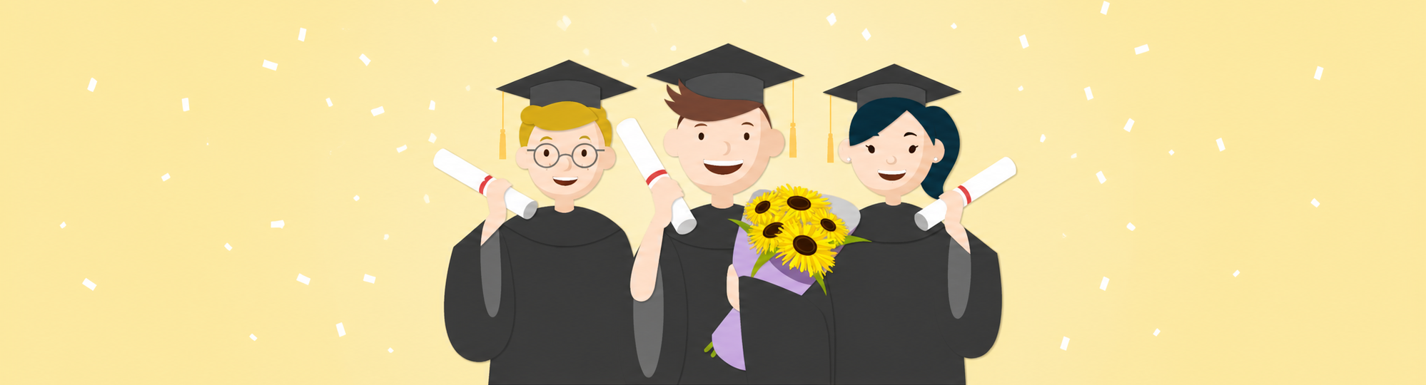 Tutors with graduation caps