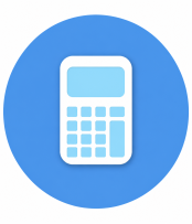 A calculator icon to portray the subject of maths